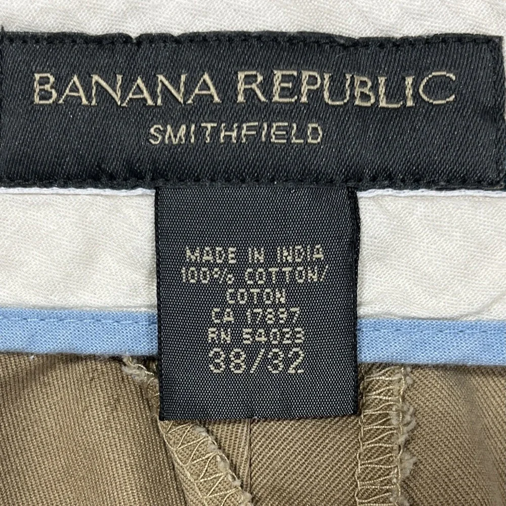 Vtg Y2K Banana Republic Smithfield Chinos Mens 38x32 (Fits 38x28) Pleated Baggy